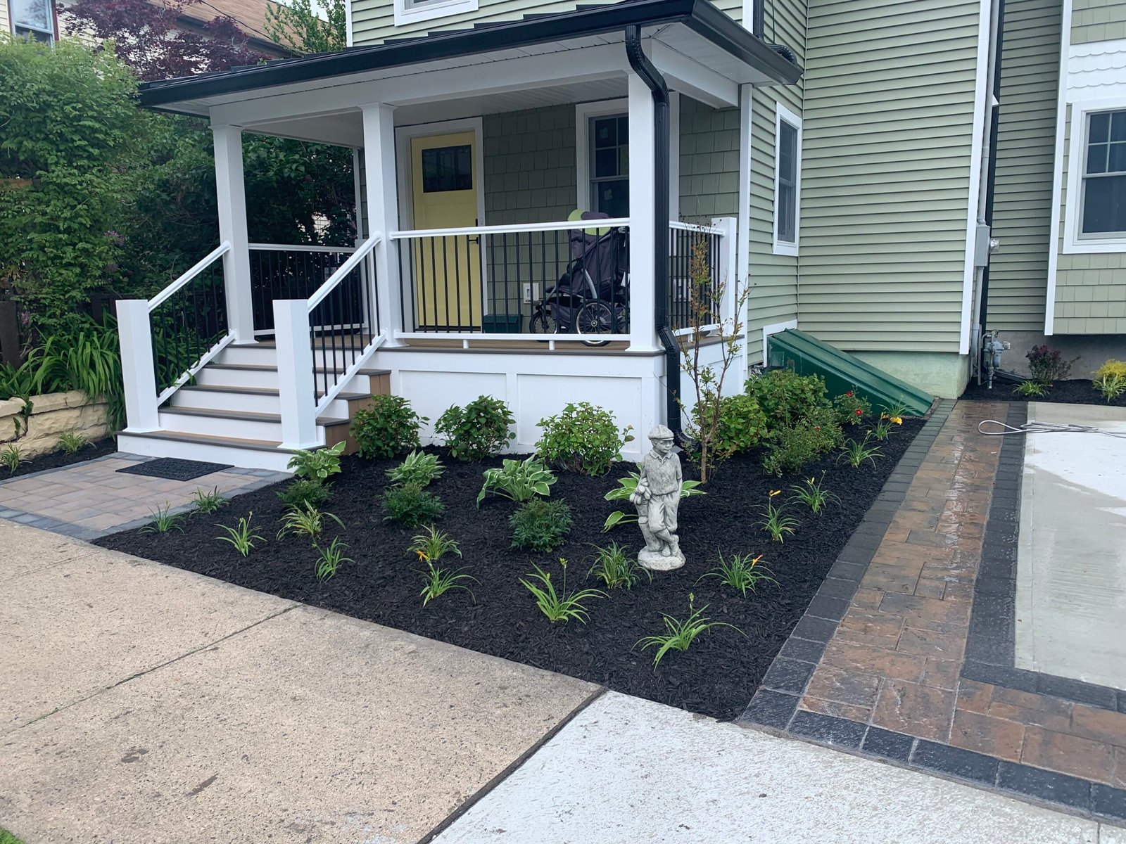 Landscaping Long Branch NJ   coastal landscaping and hardscaping services by Baur Lawns Monmouth County